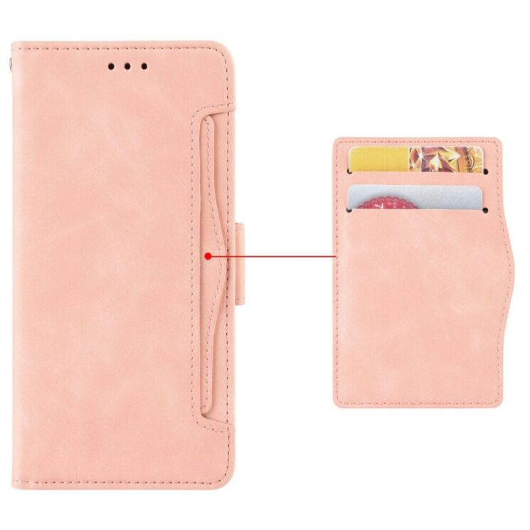 Чехол Deexe Wallet Stand для Realme 13 Plus - Pink: фото 6 из 7