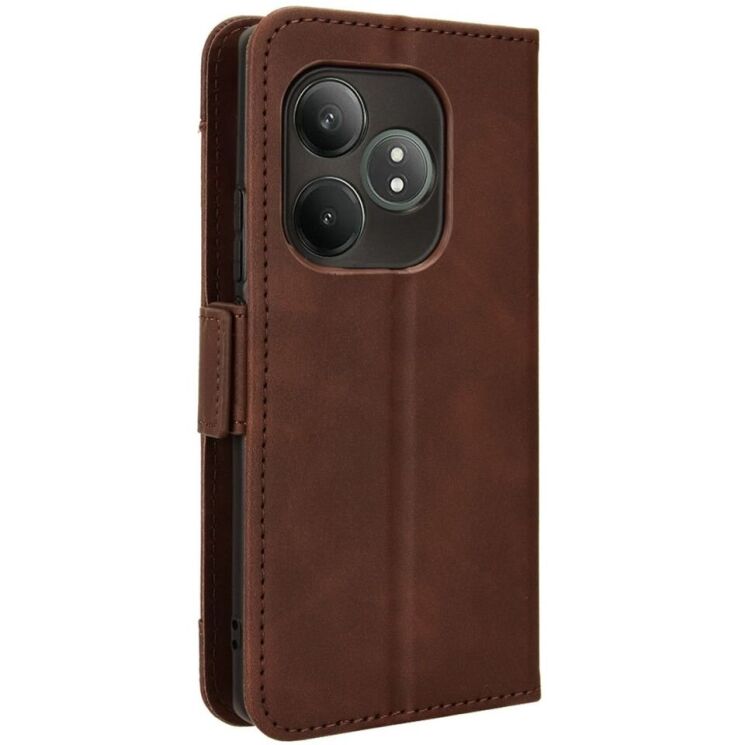 Чехол Deexe Wallet Stand для Realme GT Neo 6 SE / GT 6T / GT 6 - Brown: фото 7 из 7