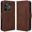 Чехол Deexe Wallet Stand для Realme GT Neo 6 SE / GT 6T / GT 6 - Brown (356129Z)