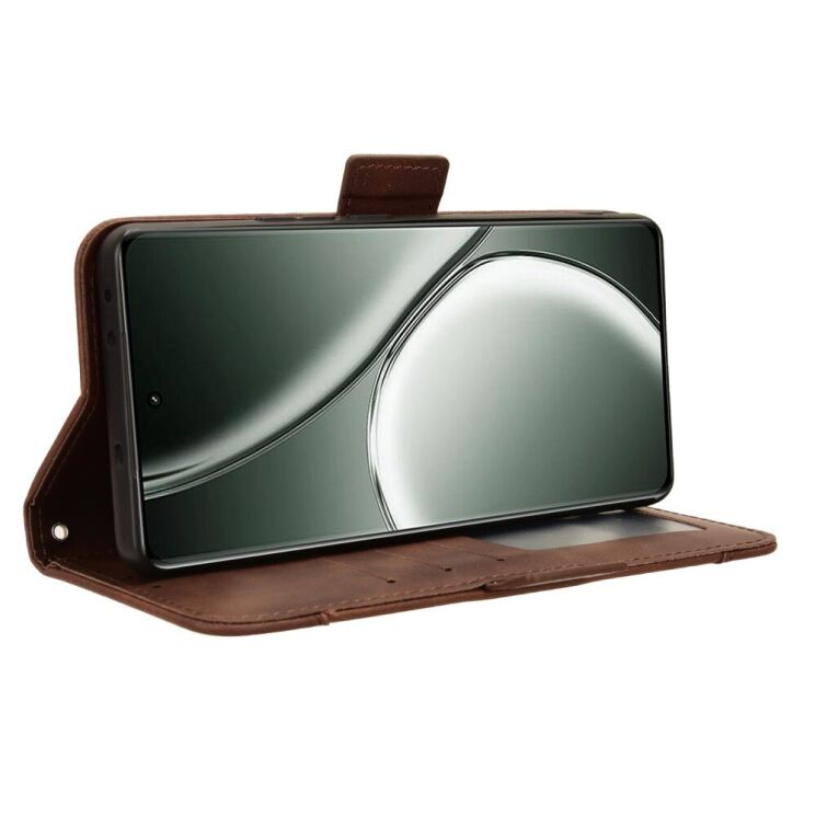 Чехол Deexe Wallet Stand для Realme GT Neo 6 SE / GT 6T / GT 6 - Brown: фото 4 из 7