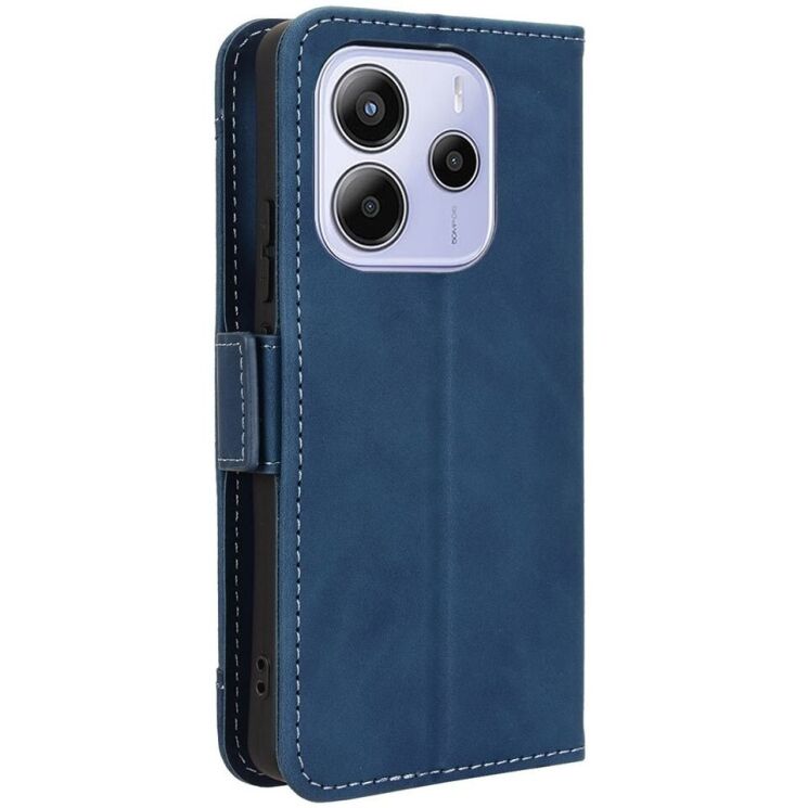 Чехол Deexe Wallet Stand для Xiaomi Redmi Note 14 4G - Blue: фото 7 из 7