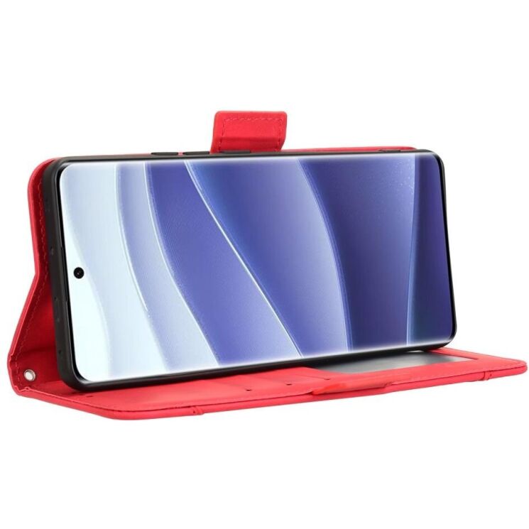 Чехол Deexe Wallet Stand для Xiaomi Redmi Note 14 Pro 5G / Note 14 Pro Plus / Poco X7 - Red: фото 6 из 7