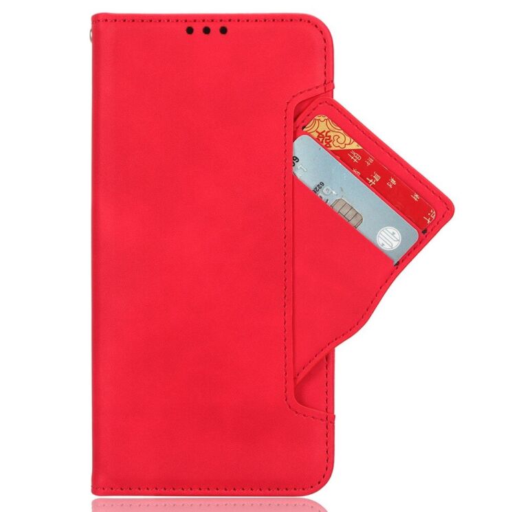 Чехол Deexe Wallet Stand для Xiaomi Redmi Note 14 Pro 5G / Note 14 Pro Plus / Poco X7 - Red: фото 2 из 7