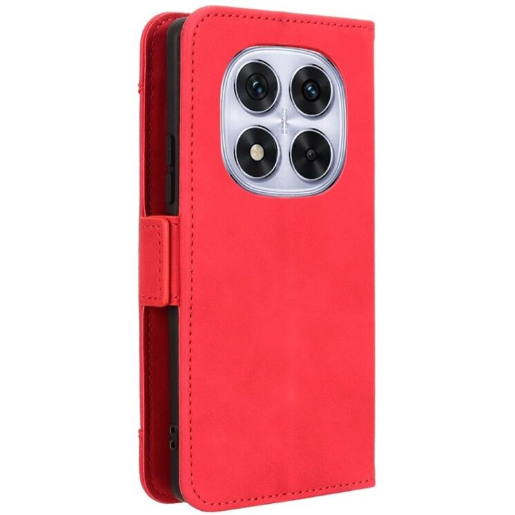 Чехол Deexe Wallet Stand для Xiaomi Redmi Note 14 Pro 5G / Note 14 Pro Plus / Poco X7 - Red: фото 7 из 7