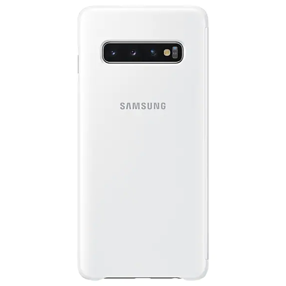 Чехол-книжка Clear View Cover для Samsung Galaxy S10 (G973) EF-ZG973CWEGRU - White: фото 4 из 4