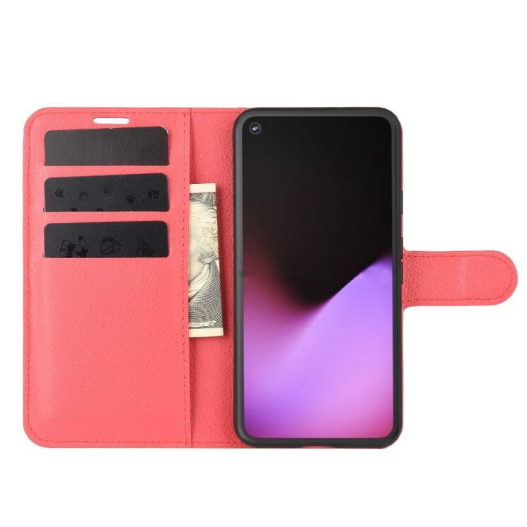 Классический чехол-книжка Deexe Book Type для Google Pixel 4a 5G - Red: фото 4 из 6