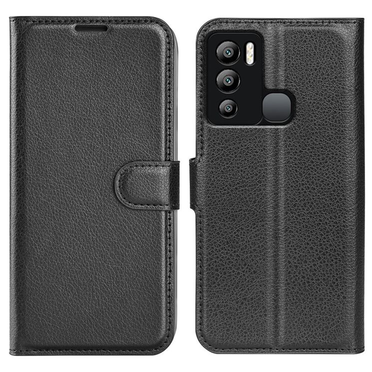 Чехол-книжка Deexe Book Type для Infinix Hot 12i (X665) - Black: фото 1 из 8