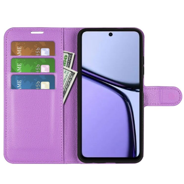 Чехол-книжка Deexe Book Type для Realme C65 - Purple: фото 2 из 6