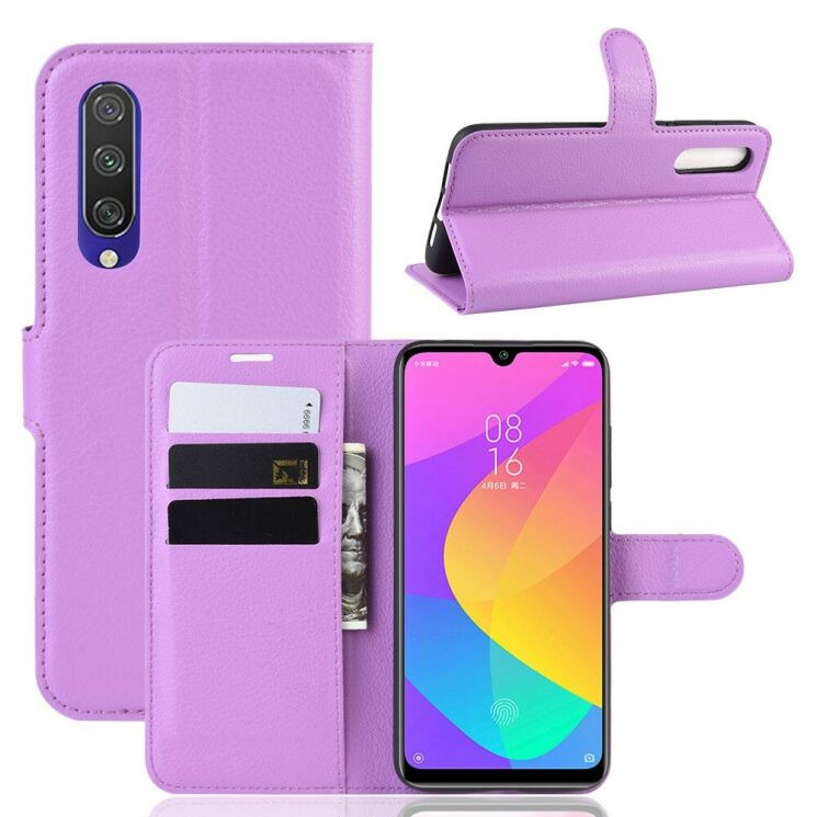 Класичний чохол-книжка Deexe Book Type для Xiaomi Mi CC9e / Mi A3 - Purple: фото 1 з 6