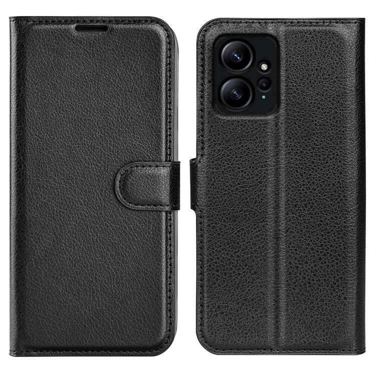 Чехол-книжка Deexe Book Type для Xiaomi Redmi Note 12 - Black: фото 1 из 6