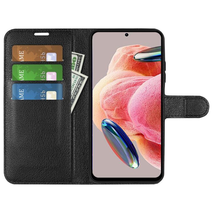 Чехол-книжка Deexe Book Type для Xiaomi Redmi Note 12 - Black: фото 2 из 6