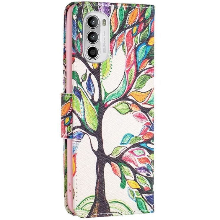 Чохол-книжка Deexe Color Wallet для Motorola Moto G52 / G82 - Life Tree: фото 5 з 8