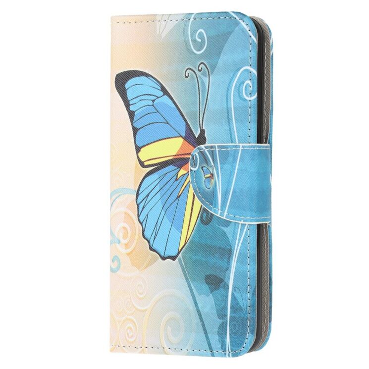 Чехол-книжка Deexe Color Wallet для OnePlus Nord N100 - Blue Butterfly: фото 2 из 6
