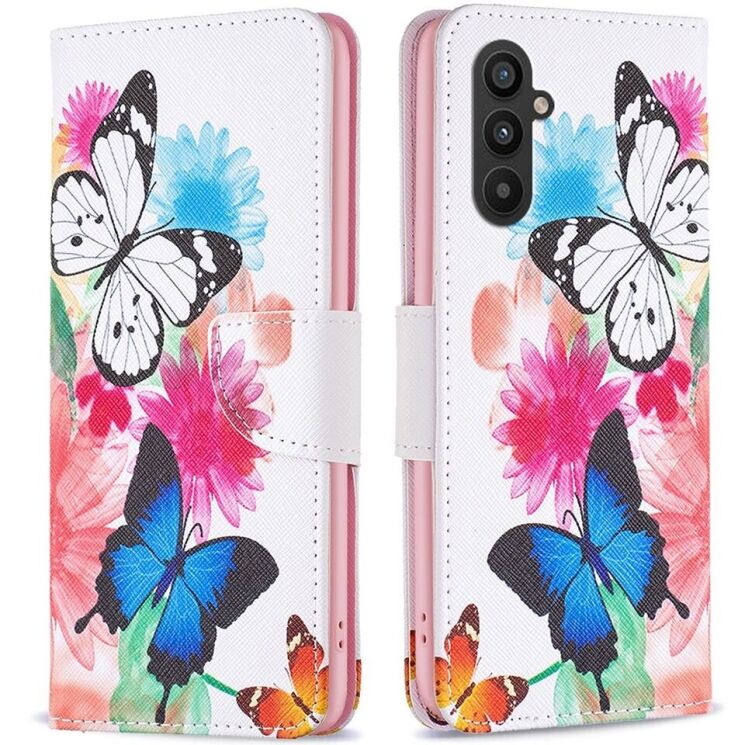 Чехол-книжка Deexe Color Wallet для Samsung Galaxy A24 (A245) - Two Butterflies: фото 1 из 7