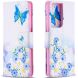 Чехол-книжка Deexe Color Wallet для Samsung Galaxy S21 Ultra (G998) - Butterfly and Flower (300934F). Фото 2 из 9