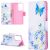 Чехол-книжка Deexe Color Wallet для Samsung Galaxy S21 Ultra (G998) - Butterfly and Flower: фото 1 из 9