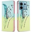 Чехол-книжка Deexe Color Wallet для Xiaomi Redmi Note 13 Pro 4G / Poco M6 Pro - Feather and Birds (345751I)
