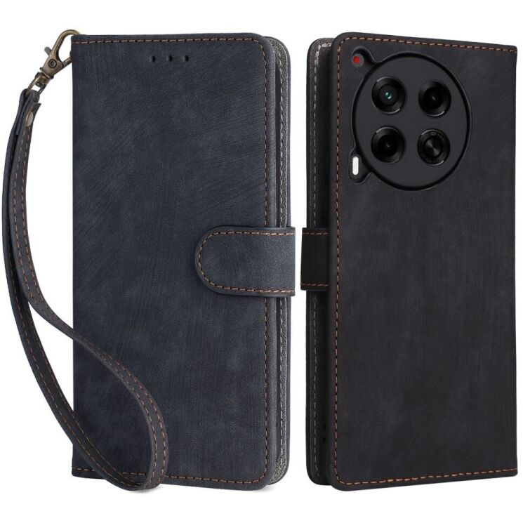 Чехол-книжка Deexe Delta Book для TECNO Camon 30 (CL6) - Black: фото 1 из 8