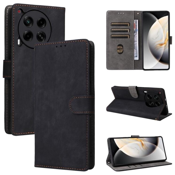 Чехол-книжка Deexe Delta Book для TECNO Camon 30 (CL6) - Black: фото 7 из 8