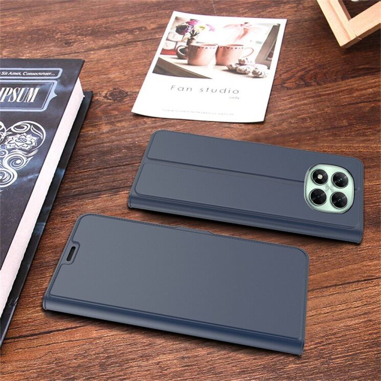 Чохол-книжка Deexe Faro Wallet для Xiaomi Redmi Note 14 Pro 5G / Poco X7 - Blue: фото 3 з 6