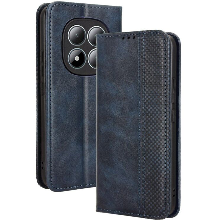 Чехол-книжка Deexe Retro Style для Xiaomi Redmi Note 15 Pro Plus / Poco M8 Pro 5G - Blue: фото 1 из 19