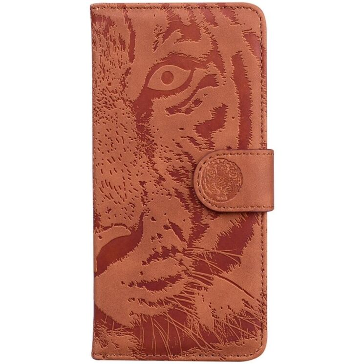 Чохол-книжка Deexe Tiger для Motorola Moto G05 / Moto E15 - Brown: фото 5 з 7