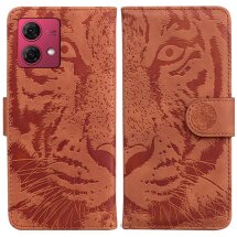 Чехол-книжка Deexe Tiger для Motorola Moto G84 - Brown: фото 1 из 7
