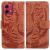 Чехол-книжка Deexe Tiger для Motorola Moto G84 - Brown: фото 1 из 7