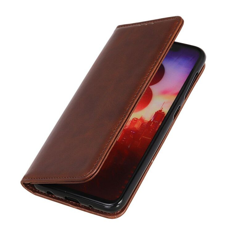 Чехол-книжка Deexe Wallet Case для Motorola Moto G200 - Coffee: фото 9 из 10