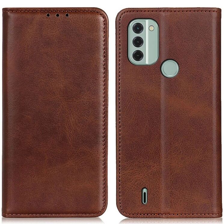 Чехол-книжка Deexe Wallet Case для Nokia C31 - Coffee: фото 1 из 7