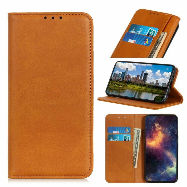 Чехол-книжка Deexe Wallet Case для Samsung Galaxy S20 FE (G780) - Brown: фото 1 из 10