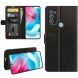 Чехол-книжка Deexe Wallet Style для Motorola Moto G60s - Black (291406B). Фото 1 из 8