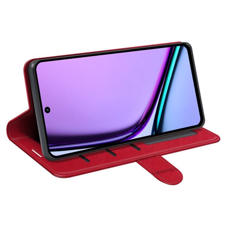 Чехол-книжка Deexe Wallet Style для Realme C67 - Red: фото 3 из 7