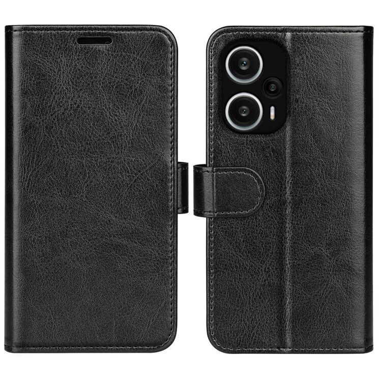 Чехол-книжка Deexe Wallet Style для Xiaomi Poco F5 / Redmi Note 12 Turbo - Black: фото 1 из 12