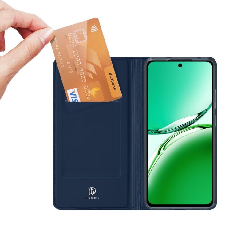 Чехол-книжка DUX DUCIS Skin Pro для OPPO Reno 12 F/FS - Blue: фото 5 из 10