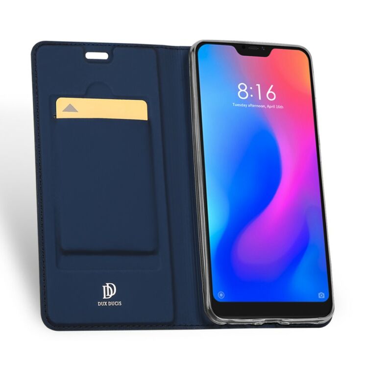 Чехол-книжка DUX DUCIS Skin Pro для Xiaomi Redmi 6 Pro / Mi A2 Lite - Dark Blue: фото 3 из 14