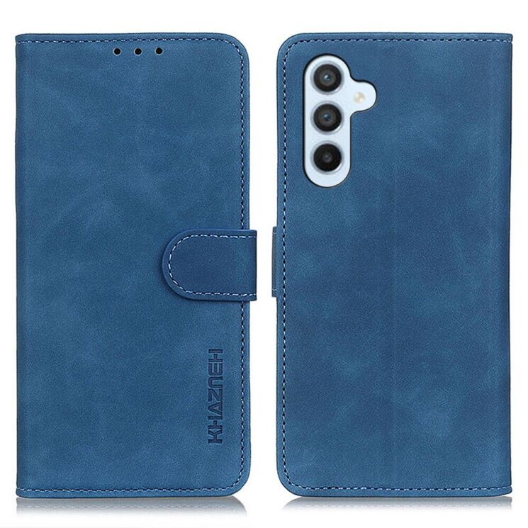 Чохол-книжка KHAZNEH Retro Wallet для Samsung Galaxy A34 (A346) - Blue: фото 1 з 12