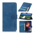 Чехол-книжка KHAZNEH Retro Wallet для Xiaomi 11T / 11T Pro - Blue (285807L)