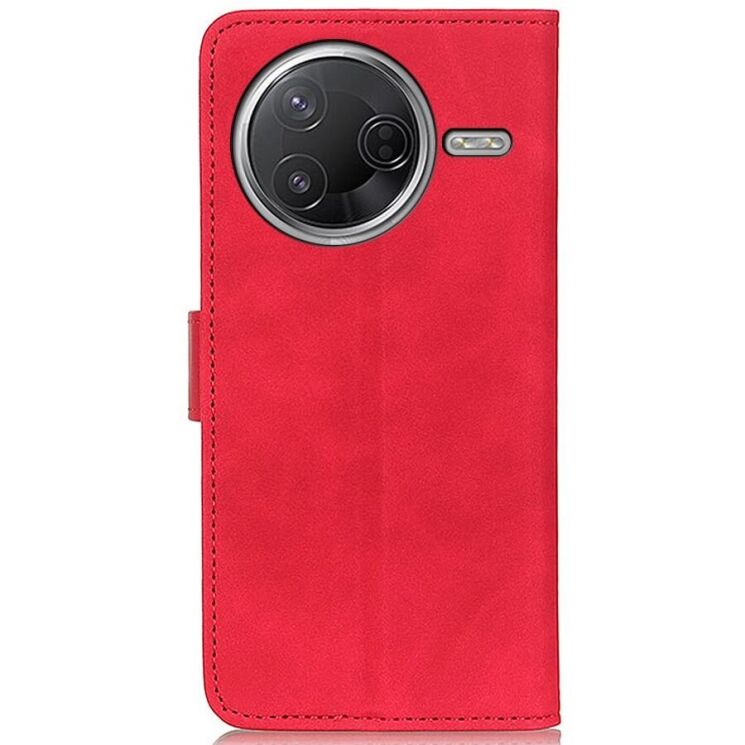 Чехол-книжка KHAZNEH Retro Wallet для Xiaomi Poco F7 Pro / Poco F7 Ultra - Red: фото 5 из 8