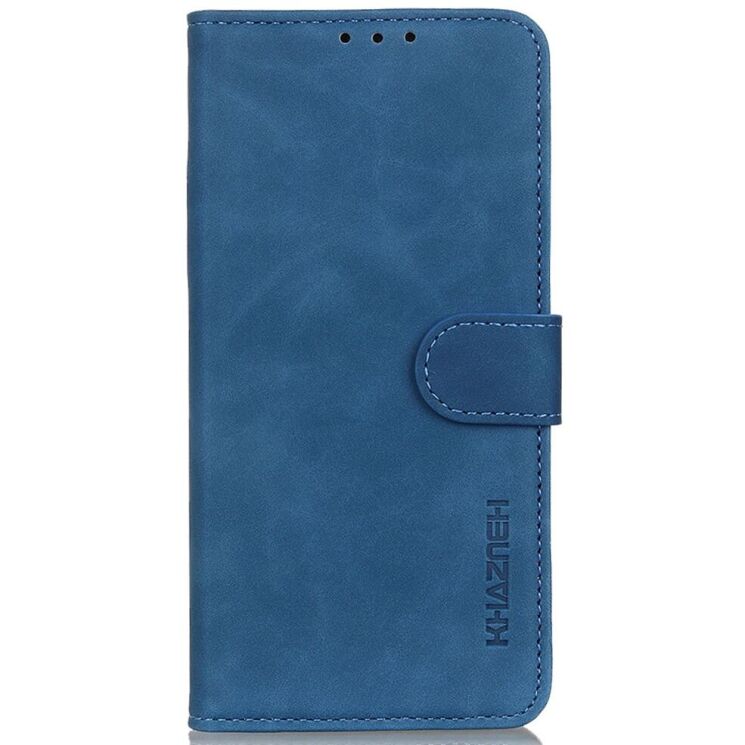 Чехол-книжка KHAZNEH Retro Wallet для Xiaomi Redmi Note 14 Pro 5G / Note 14 Pro Plus - Blue: фото 7 из 8