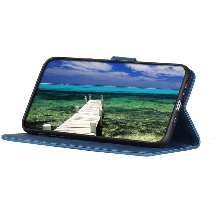 Чехол-книжка KHAZNEH Retro Wallet для Xiaomi Redmi Note 14 Pro 5G / Note 14 Pro Plus - Blue: фото 2 из 8