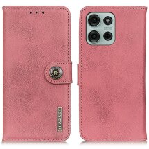 Чехол-книжка KHAZNEH Wallet Cover для Motorola Moto G75 - Pink: фото 1 из 8
