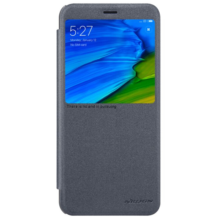 Чохол-книжка NILLKIN Sparkle Series для Xiaomi Redmi Note 5 / Note 5 Pro - Grey: фото 2 з 21