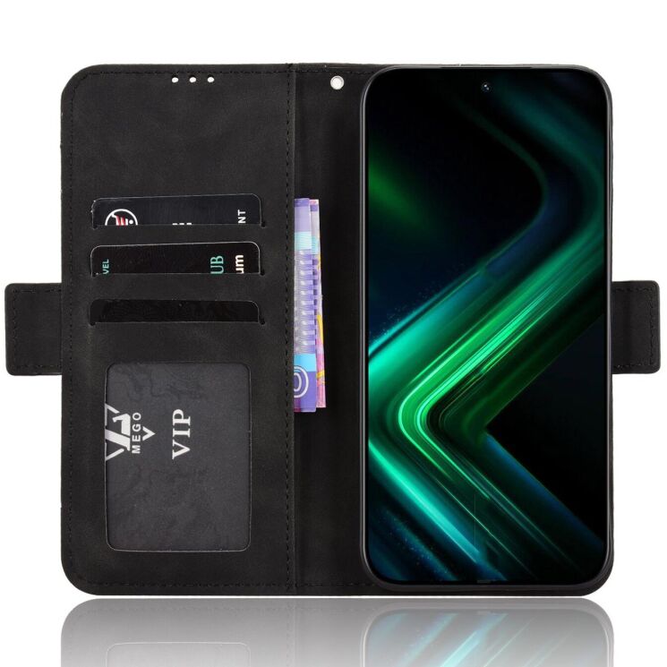 Чехол-книжка с карманами Deexe Wallet Stand для Infinix GT 50 Pro - Black (422401B) Чехол-книжка с карманами Deexe Wallet Stand для Infinix GT 50 Pro - Black: фото 5 из 15