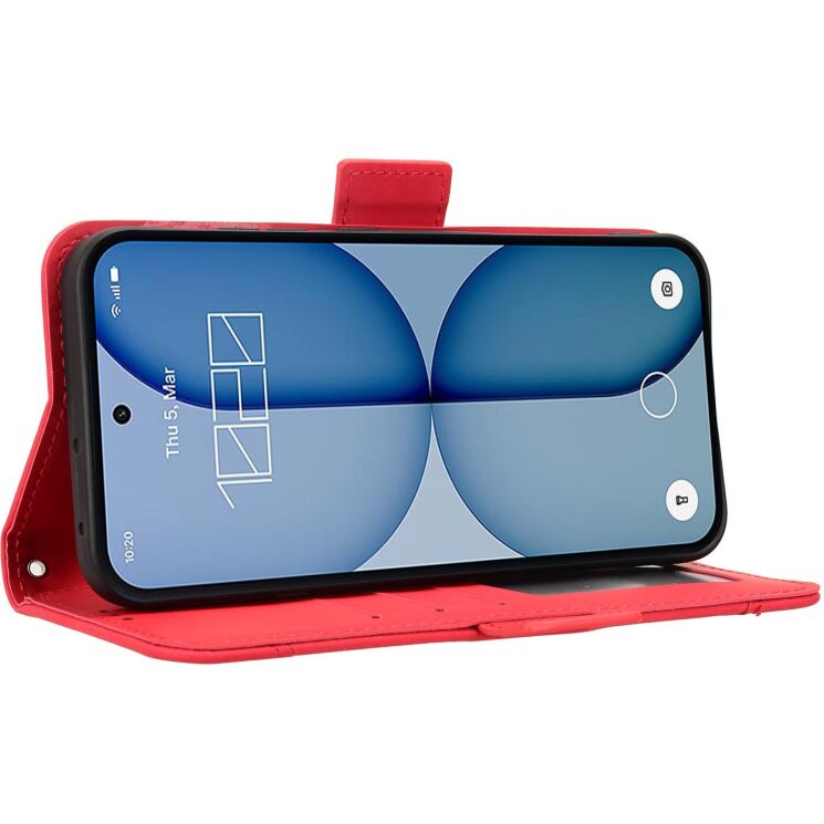 Чохол-книжка з кишеньками Deexe Wallet Stand для Nothing Phone (4a) - Red (411309R) Чохол-книжка з кишеньками Deexe Wallet Stand для Nothing Phone (4a) - Red: фото 6 з 8
