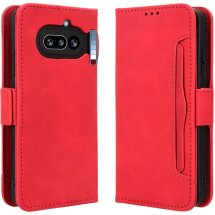 Чохол-книжка з кишеньками Deexe Wallet Stand для Nothing Phone (4a) - Red: фото 1 з 8