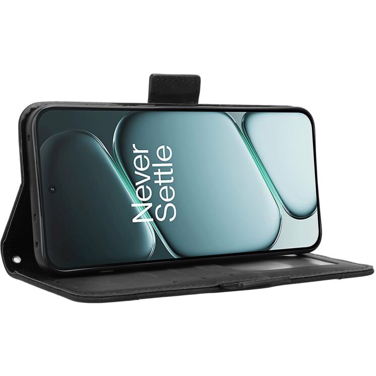 Чехол-книжка с карманами Deexe Wallet Stand для OnePlus 15R / Ace 6 / Ace 6T - Black: фото 6 из 17
