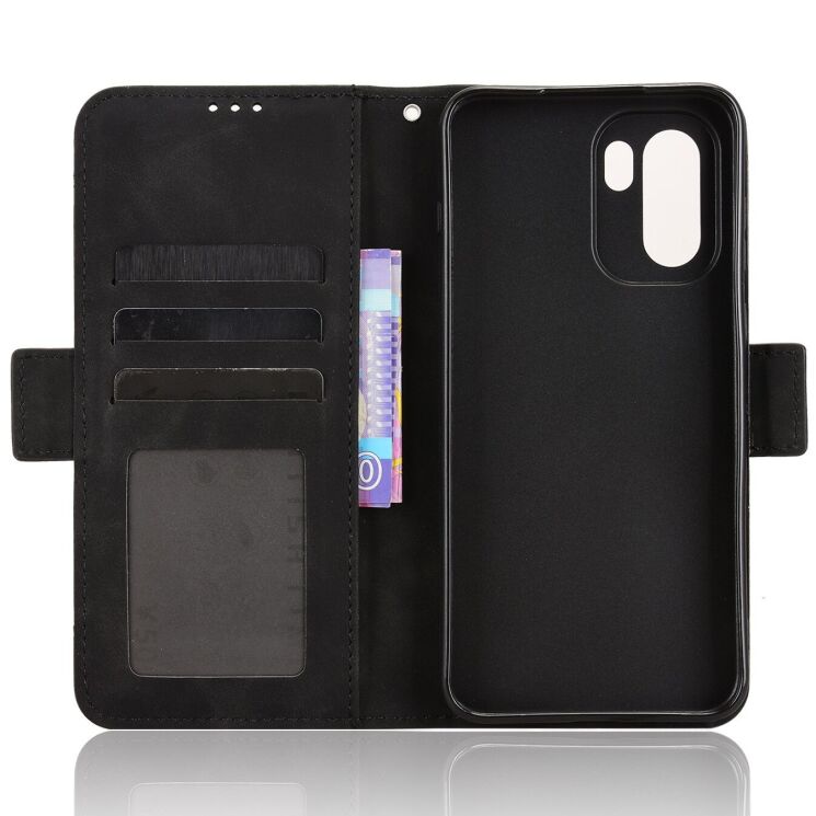 Чехол-книжка с карманами Deexe Wallet Stand для OnePlus 15R / Ace 6 / Ace 6T - Black: фото 4 из 17
