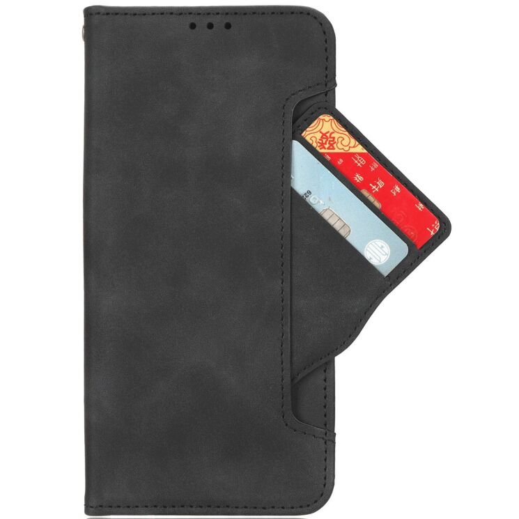Чехол-книжка с карманами Deexe Wallet Stand для OnePlus 15R / Ace 6 / Ace 6T - Black: фото 3 из 17