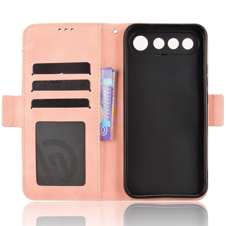 Чохол-книжка з кишеньками Deexe Wallet Stand для Realme 16 - Pink: фото 4 з 15